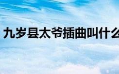 九岁县太爷插曲叫什么（九岁县太爷片尾曲）