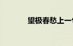 望极春愁上一句（望极春愁）