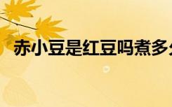 赤小豆是红豆吗煮多久（赤小豆是红豆吗）