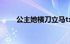 公主她横刀立马txt（横刀立马txt）