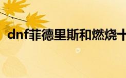 dnf菲德里斯和燃烧十字架（dnf菲德里斯）