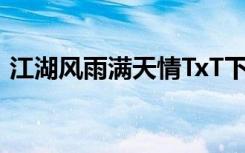江湖风雨满天情TxT下载（江湖风雨满天情）
