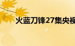 火蓝刀锋27集央视网（火蓝刀锋27）