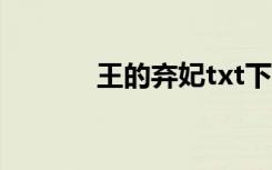 王的弃妃txt下载（王的弃妃）