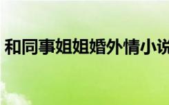 和同事姐姐婚外情小说（和同事姐姐婚外情）