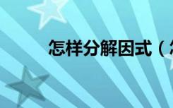 怎样分解因式（怎样分解质因数）