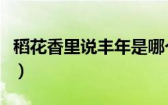 稻花香里说丰年是哪个季节（稻花香里说丰年）