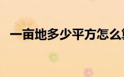 一亩地多少平方怎么算（一亩地多少平方）