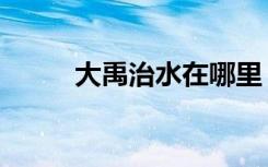 大禹治水在哪里（大禹治水精神）