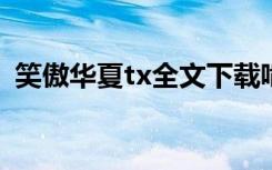 笑傲华夏tx全文下载啃书网（笑傲华夏txt）