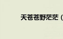 天苍苍野茫茫（天苍苍野茫茫）