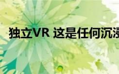 独立VR 这是任何沉浸式技术爱好者的梦想