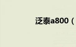 泛泰a800（泛泰a800s）