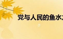 党与人民的鱼水之情（鱼水之情）