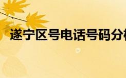 遂宁区号电话号码分机怎么写（遂宁区号）