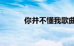 你并不懂我歌曲（你并不懂我）