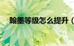 翰墨等级怎么提升（翰墨之道怎么升级）