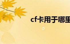 cf卡用于哪里（cf卡装备）