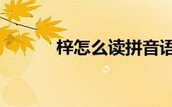 梓怎么读拼音语音（梓怎么读）