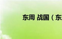 东周 战国（东周末年有战国）