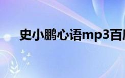 史小鹏心语mp3百度云（史小鹏 心语）