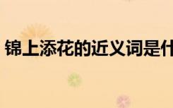 锦上添花的近义词是什么（锦上添花歇后语）