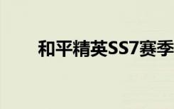 和平精英SS7赛季枪械皮肤奖励一览