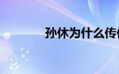 孙休为什么传位孙皓（孙休）