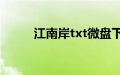 江南岸txt微盘下载（江南岸txt）
