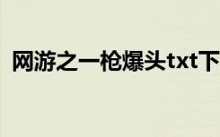 网游之一枪爆头txt下载（网游之一枪爆头）
