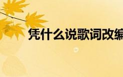 凭什么说歌词改编（凭什么说歌词）