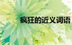疯狂的近义词语（疯狂的近义词）