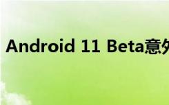 Android 11 Beta意外推出 这就是更改之处