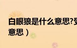 白眼狼是什么意思?受恩不报（白眼狼是什么意思）