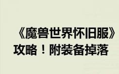 《魔兽世界怀旧服》祖尔法拉克 全流程通关攻略！附装备掉落