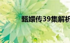 甄嬛传39集解析（甄嬛传39集）