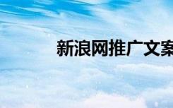 新浪网推广文案（新浪网推广）