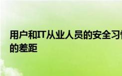 用户和IT从业人员的安全习惯以及安全工具和用户偏好之间的差距