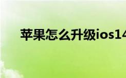 苹果怎么升级ios14（苹果4升级ios6）