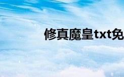 修真魔皇txt免费（修真魔皇）