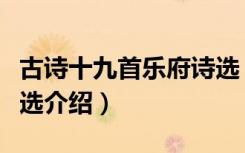 古诗十九首乐府诗选（关于古诗十九首乐府诗选介绍）