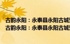 古韵永阳：永泰县永阳古城登高山历史文化街区寻迹（关于古韵永阳：永泰县永阳古城登高山历史文化街区寻迹介绍）