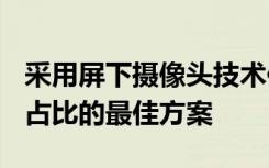 采用屏下摄像头技术似乎是实现手机100%屏占比的最佳方案