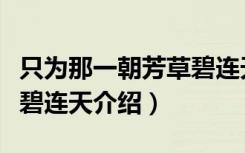 只为那一朝芳草碧连天（关于只为那一朝芳草碧连天介绍）