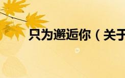 只为邂逅你（关于只为邂逅你介绍）