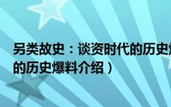 另类故史：谈资时代的历史爆料（关于另类故史：谈资时代的历史爆料介绍）