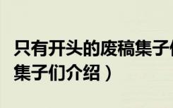 只有开头的废稿集子们（关于只有开头的废稿集子们介绍）