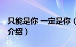 只能是你 一定是你（关于只能是你 一定是你介绍）
