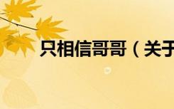 只相信哥哥（关于只相信哥哥介绍）