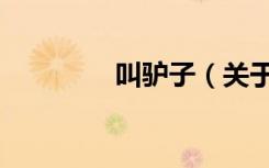叫驴子（关于叫驴子介绍）